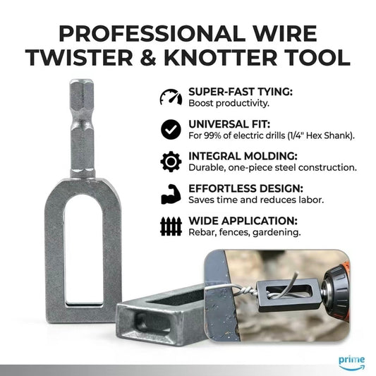 Professional Rebar Tie Wire Twisting Tool for Drills