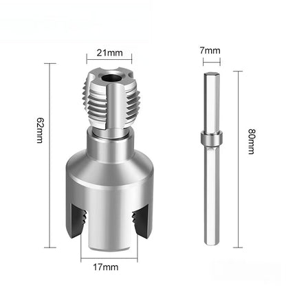 PVC Pipe Threading Tool Kit – Dual Inner/Outer Thread Cutter