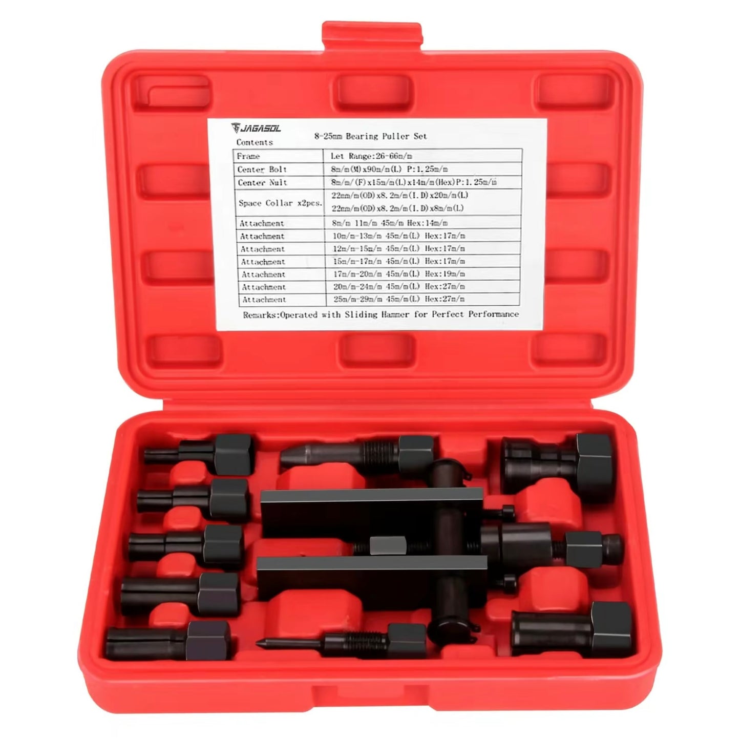 10 Pcs Motorcycle Inner Bearing Puller Set