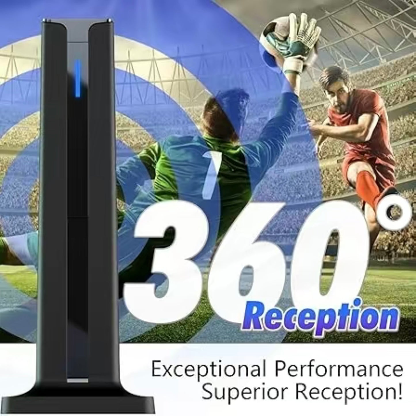 TV Antenna Digital Antenna Ultra Indoor Long Range High-Quality Signal for Home Entertainment