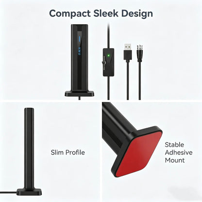 TV Antenna Digital Antenna Ultra Indoor Long Range High-Quality Signal for Home Entertainment