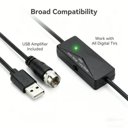 TV Antenna Digital Antenna Ultra Indoor Long Range High-Quality Signal for Home Entertainment