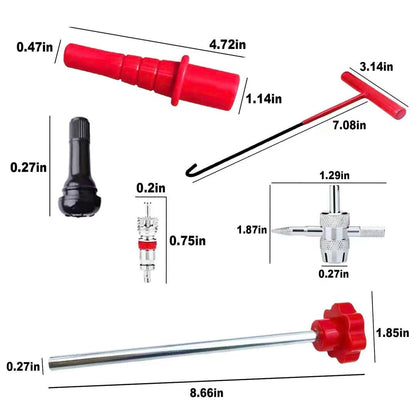 Quick Change Tire Valve Tool Kit