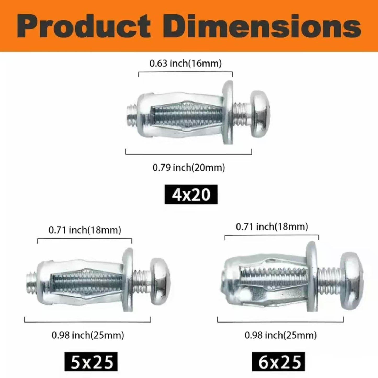 Button Rivet Locking Nuts Set - Heavy Duty Carbon Steel High Strength Industrial Hardware
