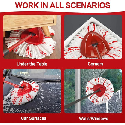 Triangular Deep Cleaning Mop Head
