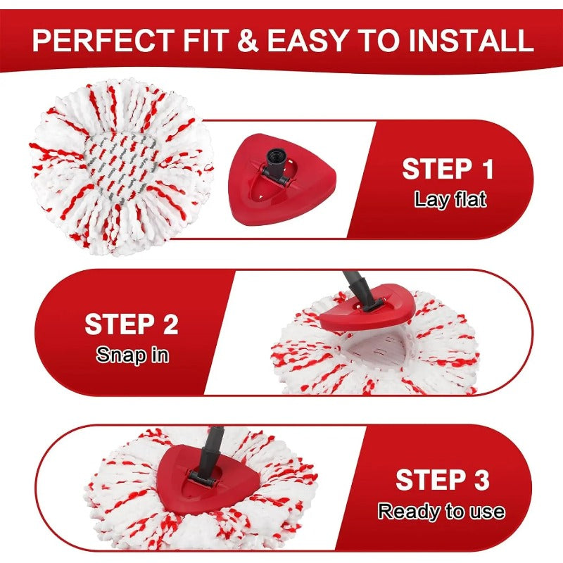 Triangular Deep Cleaning Mop Head