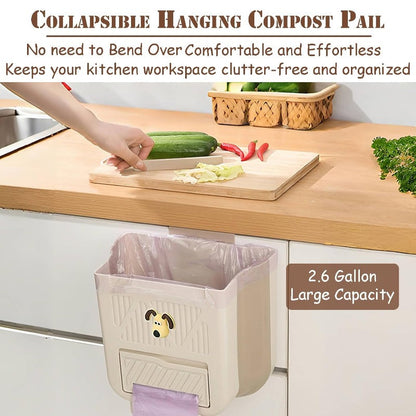 Space-Saving Collapsible Waste Bin
