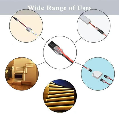 Double Wire Plug in Connector with Locking Buckle