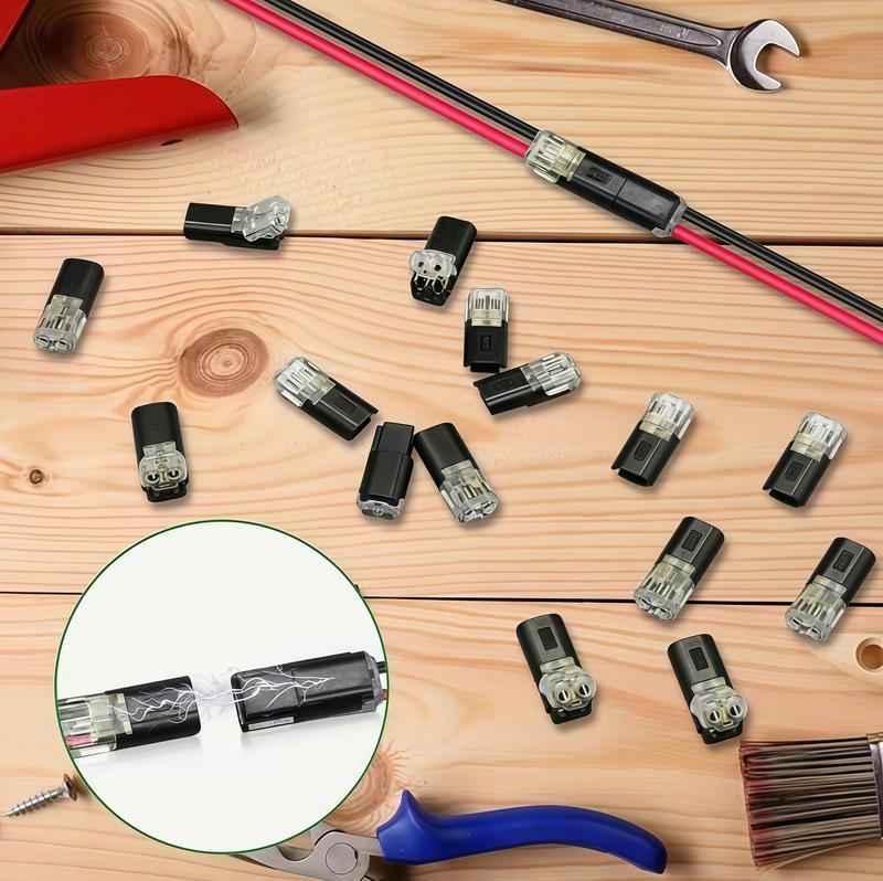 Double Wire Plug in Connector with Locking Buckle