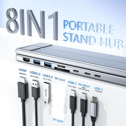8-in-1 USB-C Laptop Stand,Best Gifts