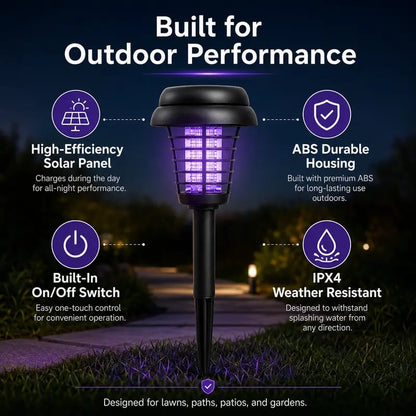 Solar-Powered UV Mosquito Killer Lamp