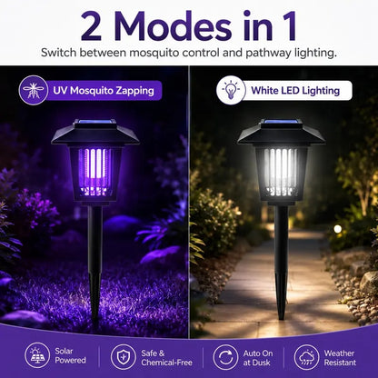 Solar-Powered UV Mosquito Killer Lamp