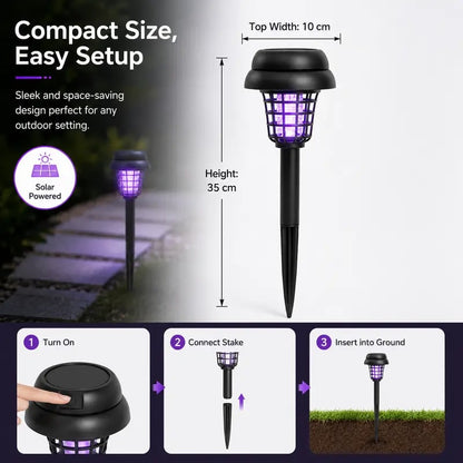 Solar-Powered UV Mosquito Killer Lamp