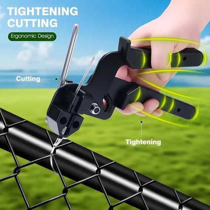 Stainless Steel Cable Tie Gun with Metal Zip Ties