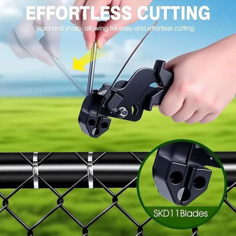Stainless Steel Cable Tie Gun with Metal Zip Ties