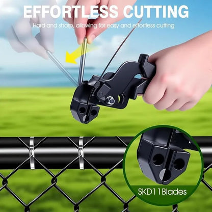 Stainless Steel Cable Tie Gun with Metal Zip Ties