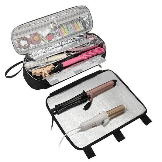 2-in-1 Foldable Hair Styling Tool Organizer & Travel Bag