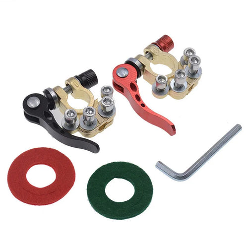 Heavy-Duty Quick Release Car Battery Terminal Connectors (Pair)