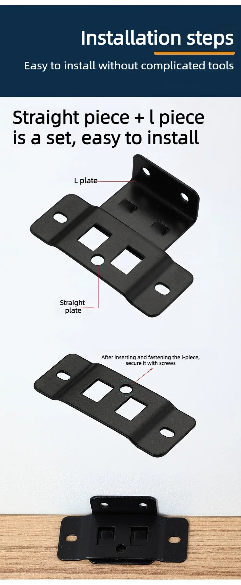 Metal Furniture Connector Brackets (R)