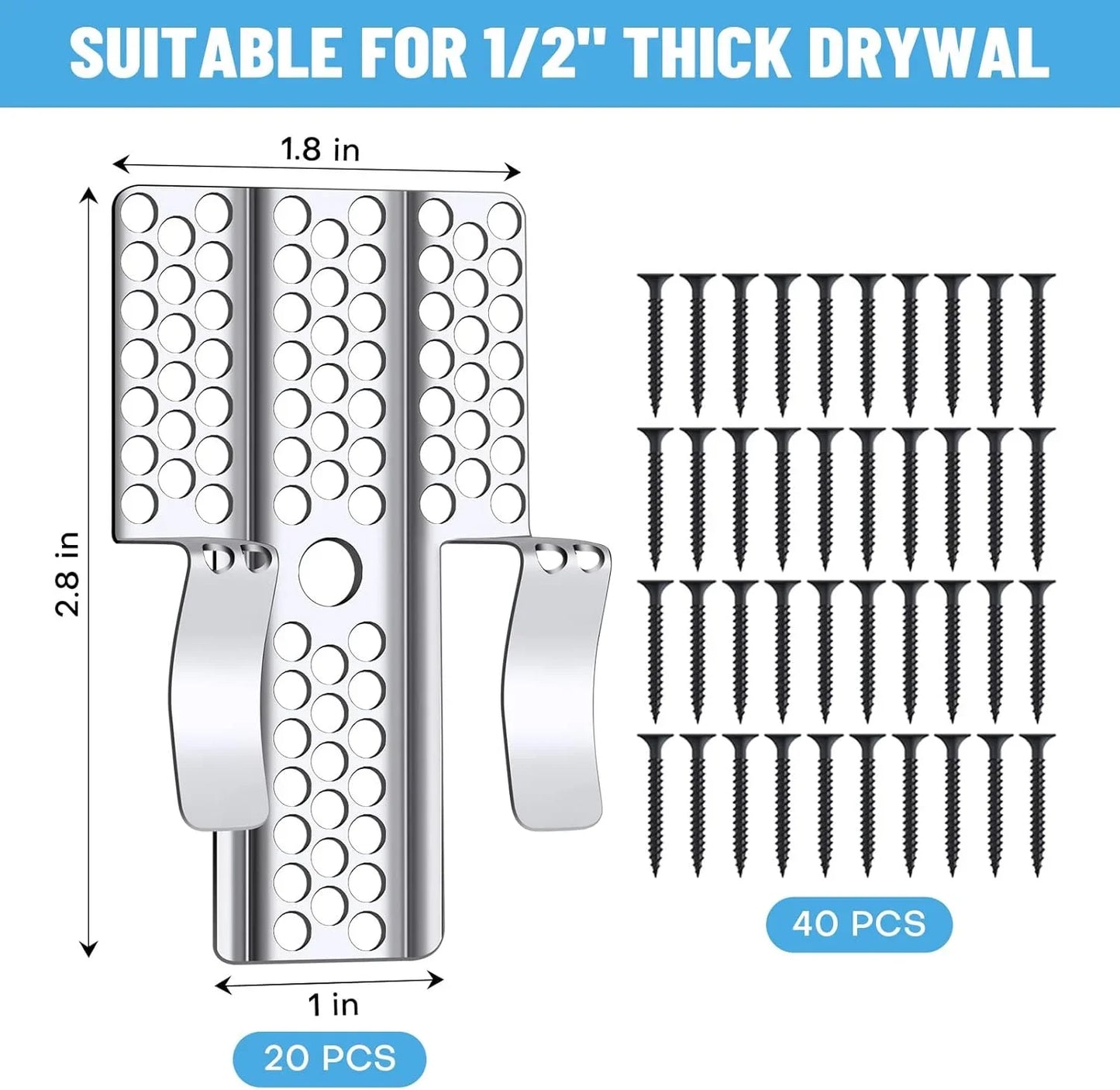10 Pack Drywall Repair Clips