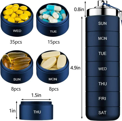 Stackable Waterproof Pill Organizer