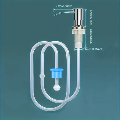 Built-In Kitchen Sink Soap Dispenser with Extension Tube