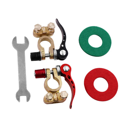 Heavy-Duty Quick Release Car Battery Terminal Connectors (Pair)
