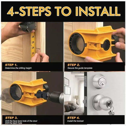 Wood Door Lock Installation Kit