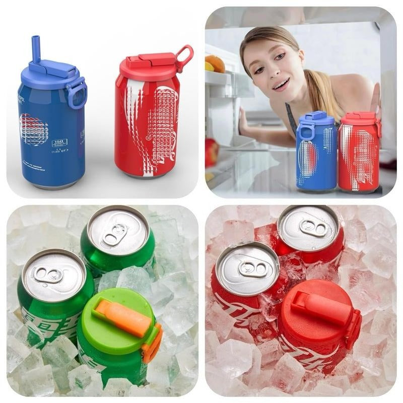 Reusable Soda Can Lids with Straw