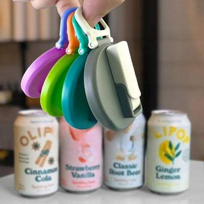 Reusable Soda Can Lids with Straw