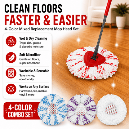 Triangular Deep Cleaning Mop Head